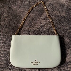 Kate Spade baby blue Shoulder Bag with Gold Chain • never used •